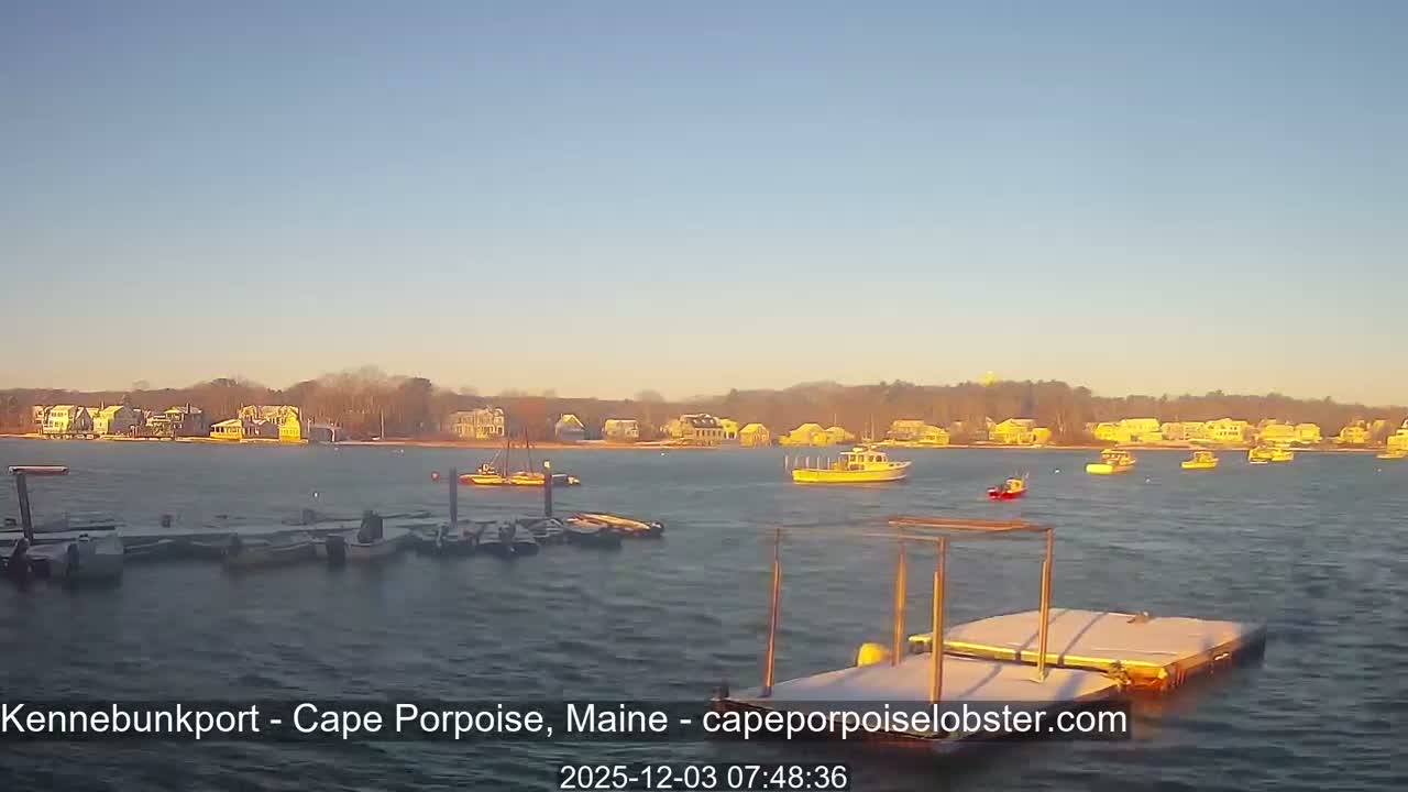 Cape Porpoise,  Inner Harbor Live Cam - Kennebunkport, Maine, USA