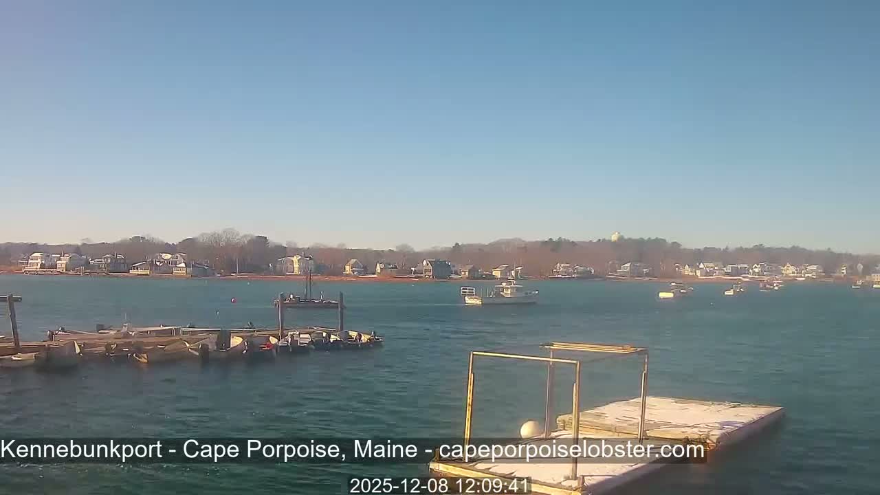 Cape Porpoise,  Inner Harbor Live Cam - Kennebunkport, Maine, USA