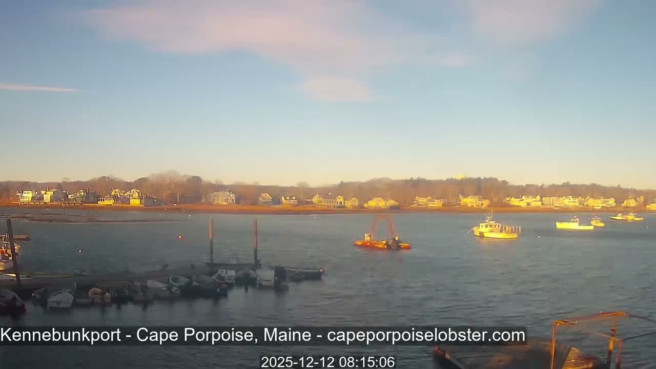 Cape Porpoise,  Inner Harbor Live Cam - Kennebunkport, Maine, USA