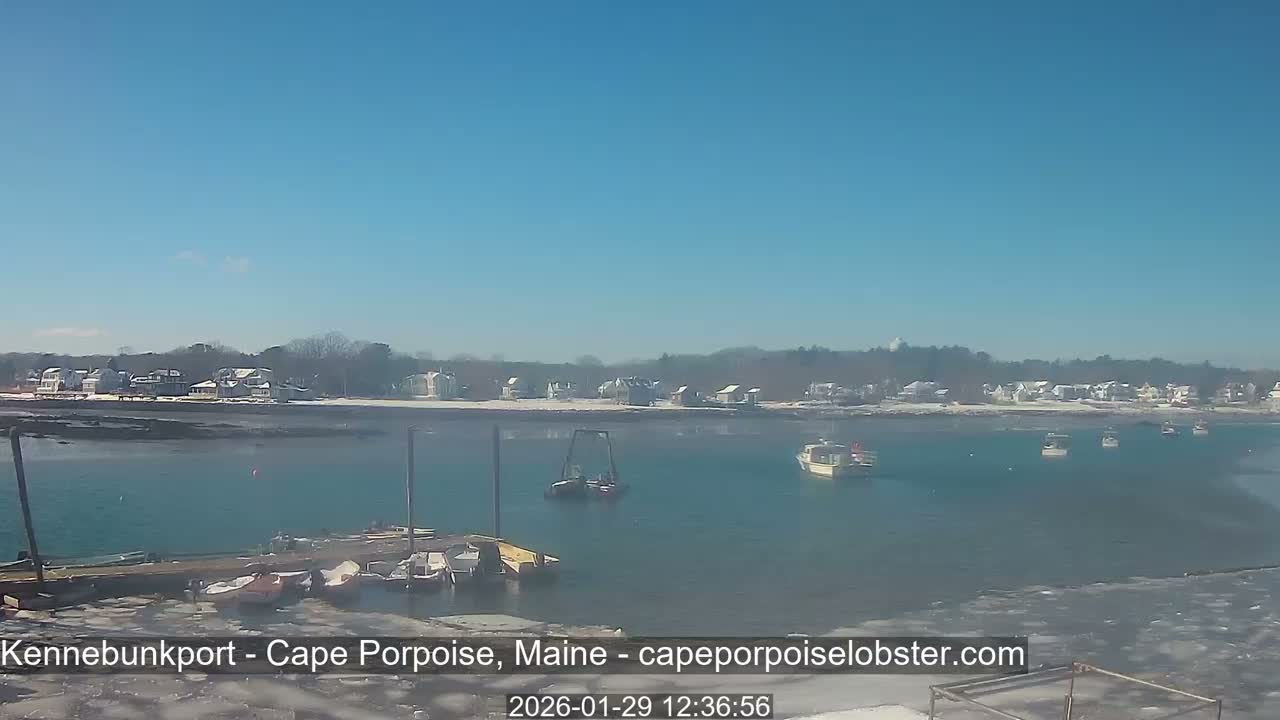 Cape Porpoise,  Inner Harbor Live Cam - Kennebunkport, Maine, USA