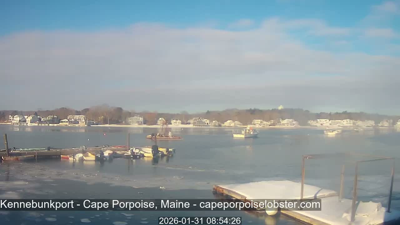 Cape Porpoise,  Inner Harbor Live Cam - Kennebunkport, Maine, USA