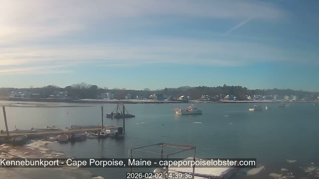 Cape Porpoise,  Inner Harbor Live Cam - Kennebunkport, Maine, USA