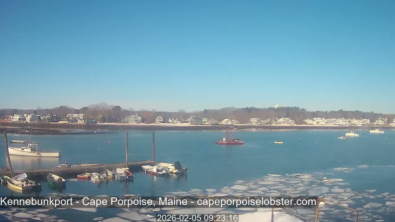 Cape Porpoise,  Inner Harbor Live Cam - Kennebunkport, Maine, USA