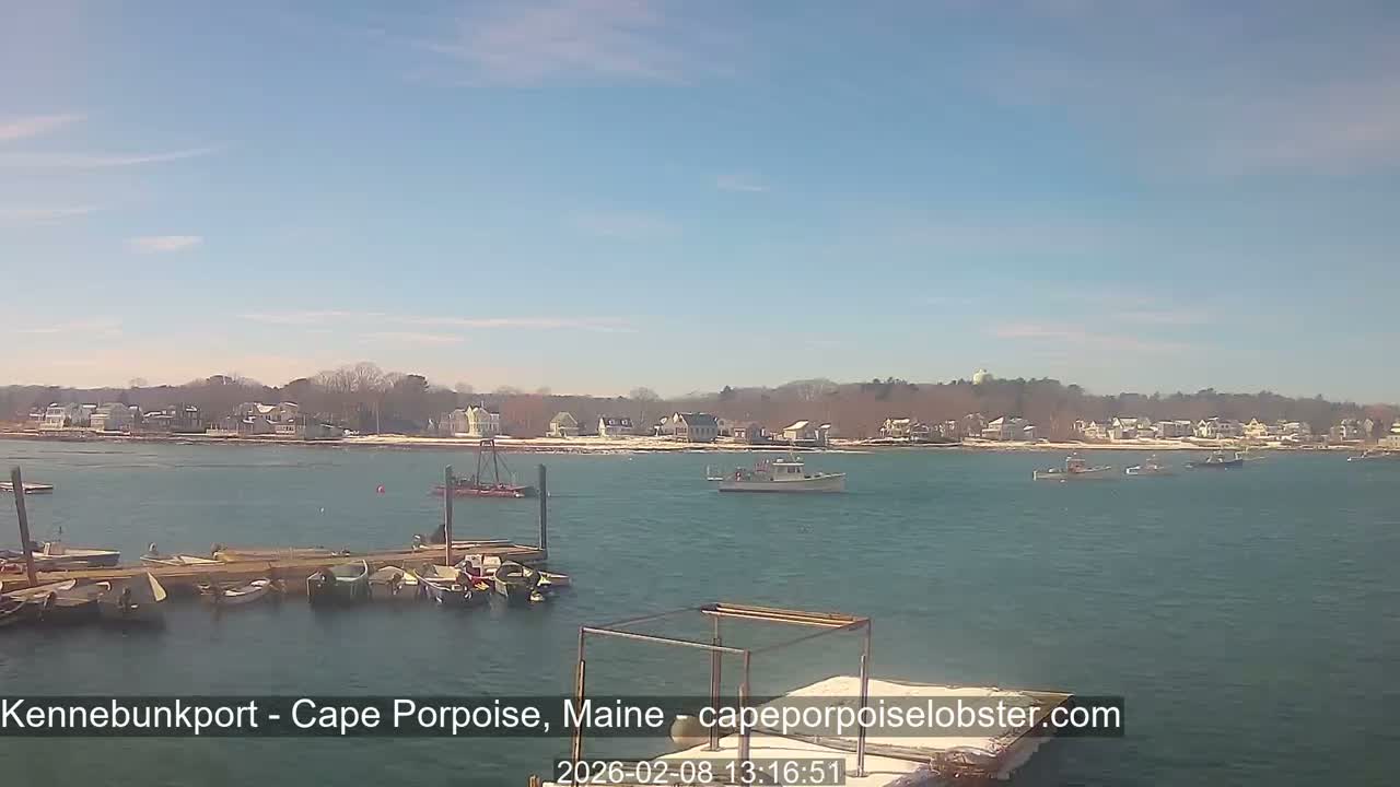 Cape Porpoise,  Inner Harbor Live Cam - Kennebunkport, Maine, USA
