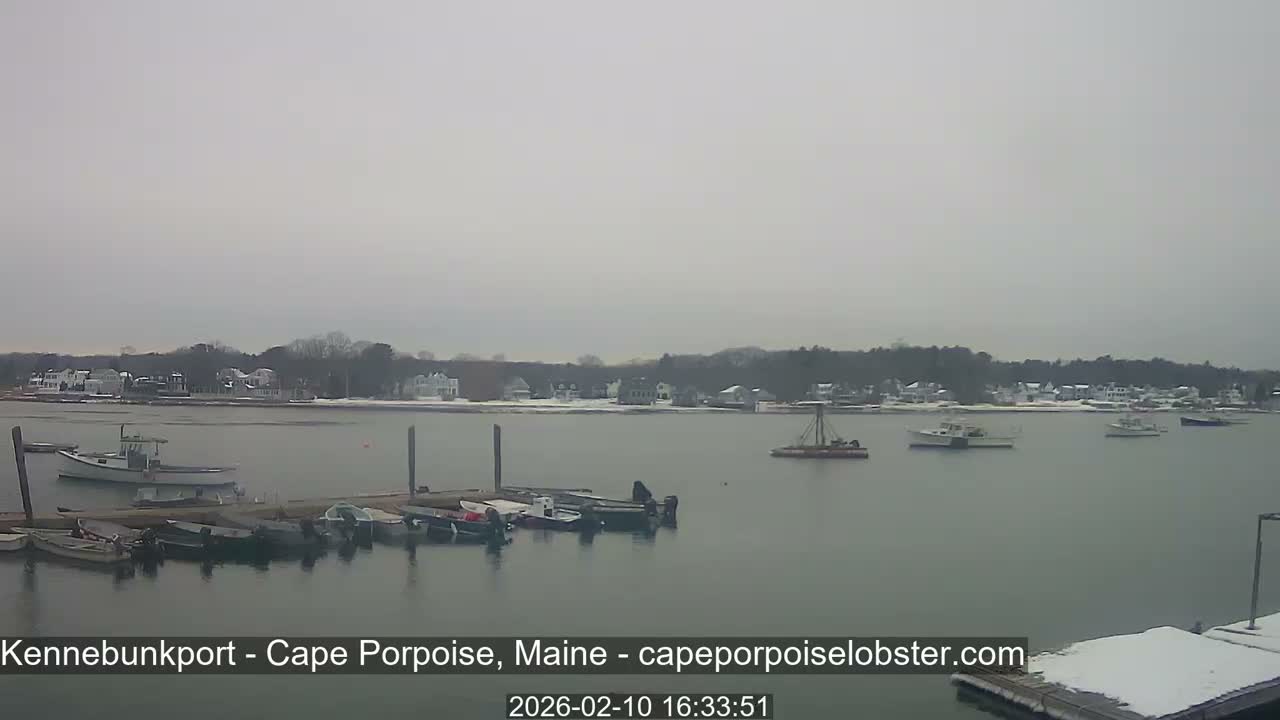 Cape Porpoise,  Inner Harbor Live Cam - Kennebunkport, Maine, USA