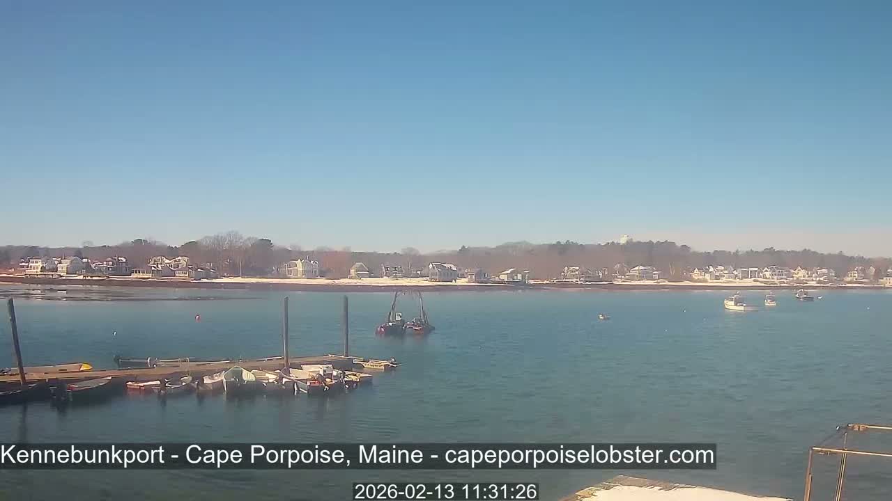 Cape Porpoise,  Inner Harbor Live Cam - Kennebunkport, Maine, USA