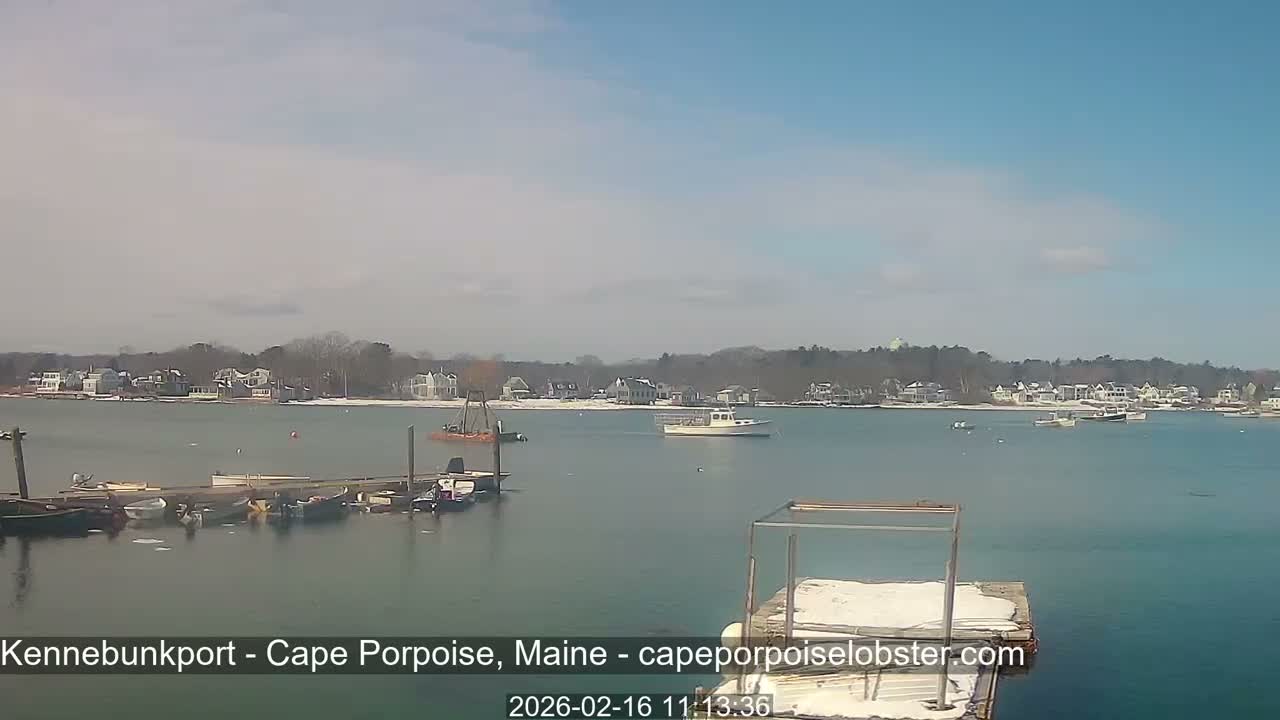 Cape Porpoise,  Inner Harbor Live Cam - Kennebunkport, Maine, USA