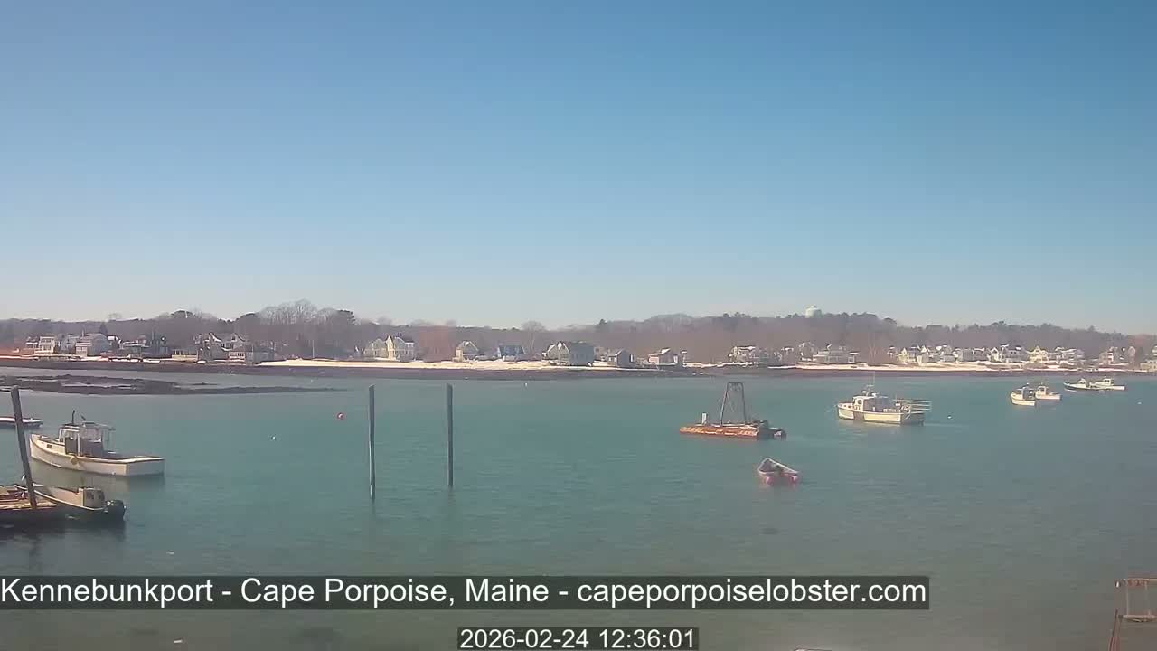 Cape Porpoise,  Inner Harbor Live Cam - Kennebunkport, Maine, USA