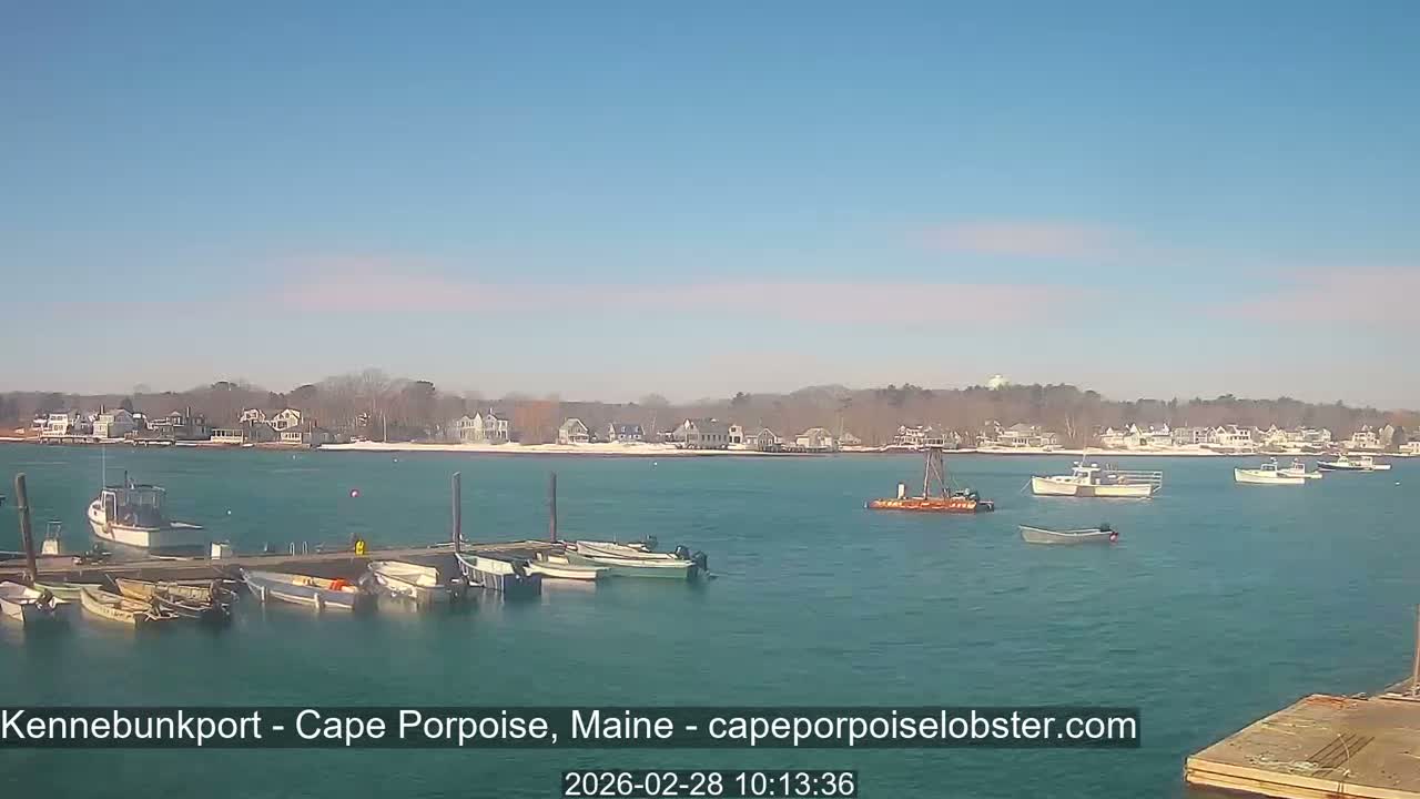 Cape Porpoise,  Inner Harbor Live Cam - Kennebunkport, Maine, USA