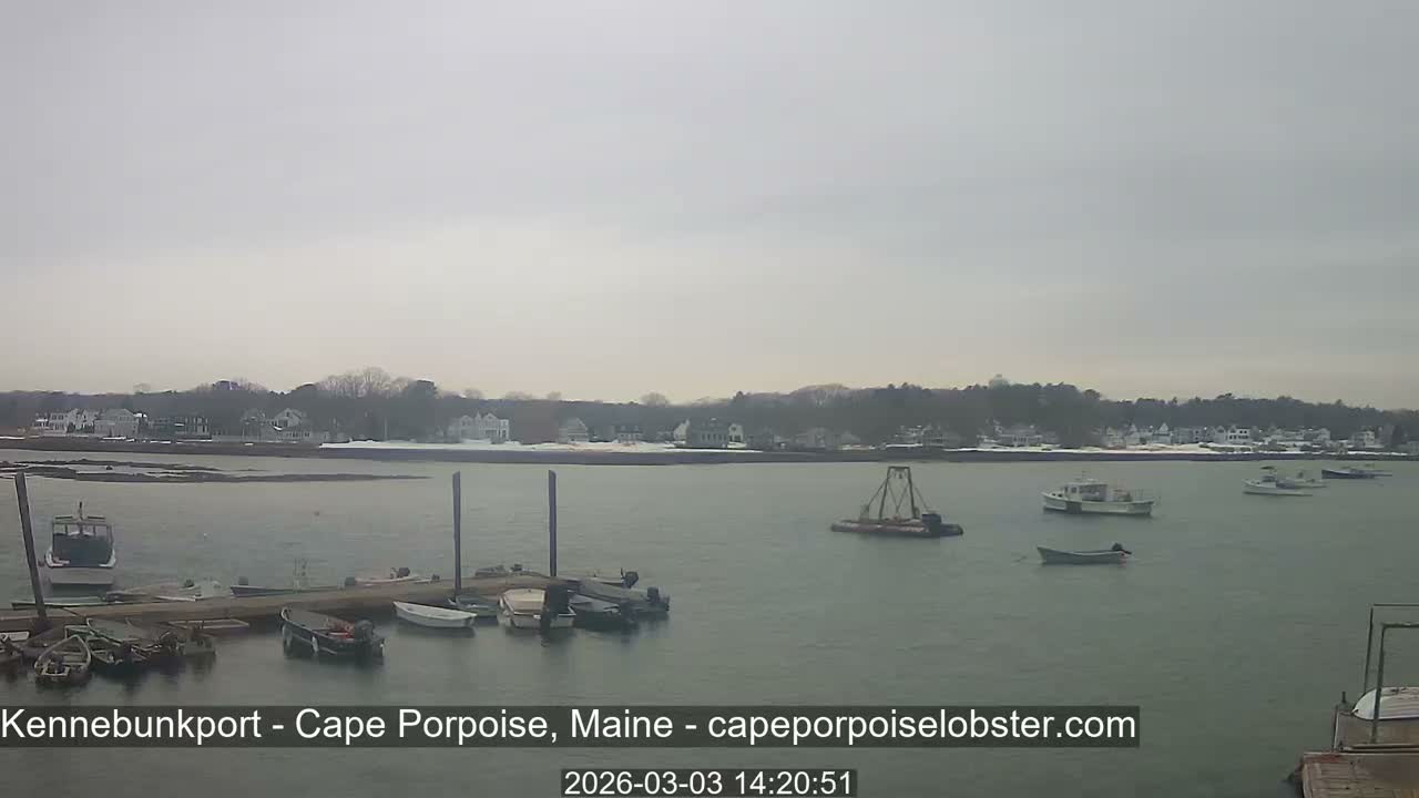 Cape Porpoise,  Inner Harbor Live Cam - Kennebunkport, Maine, USA