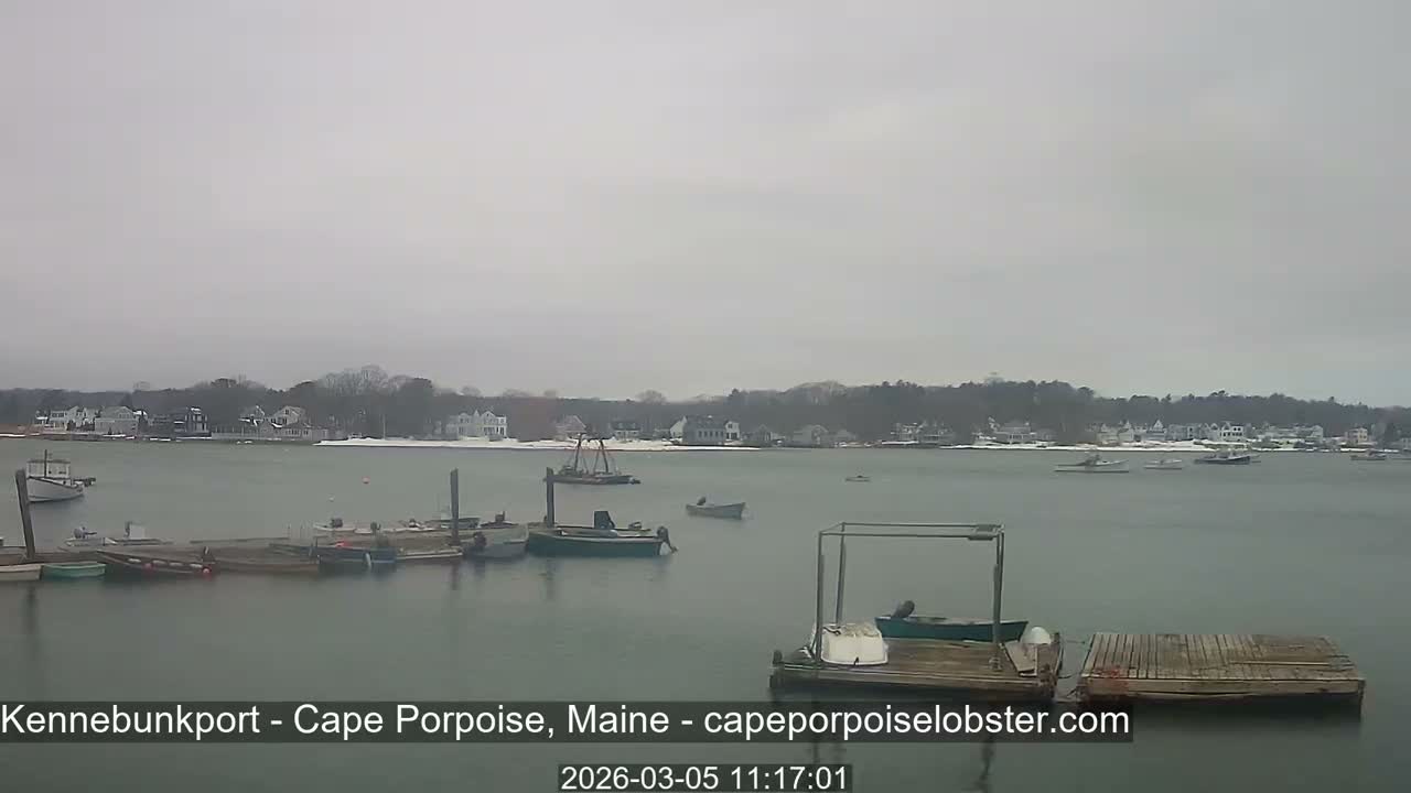 Cape Porpoise,  Inner Harbor Live Cam - Kennebunkport, Maine, USA