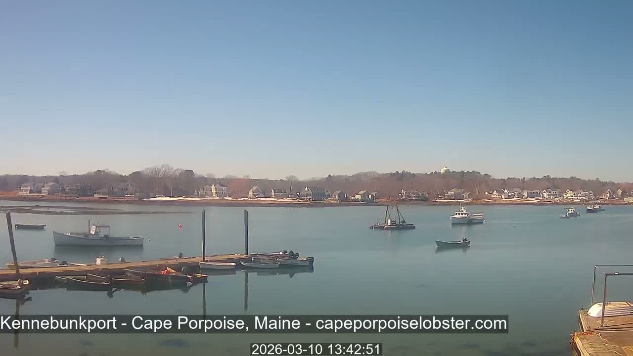 Cape Porpoise,  Inner Harbor Live Cam - Kennebunkport, Maine, USA