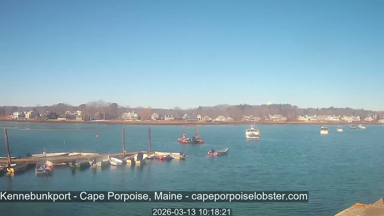 Cape Porpoise,  Inner Harbor Live Cam - Kennebunkport, Maine, USA