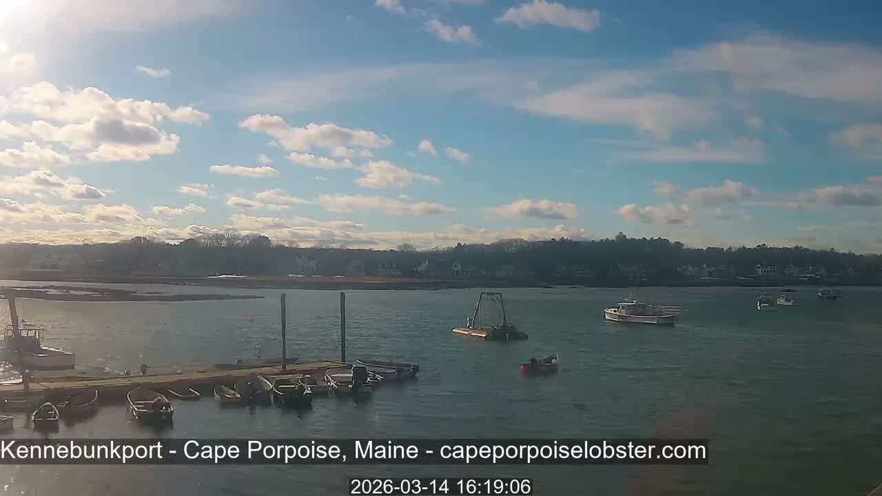 Cape Porpoise,  Inner Harbor Live Cam - Kennebunkport, Maine, USA