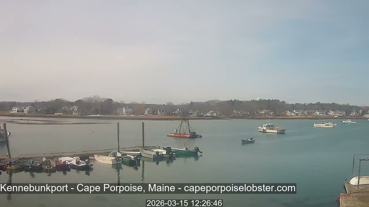 Cape Porpoise,  Inner Harbor Live Cam - Kennebunkport, Maine, USA