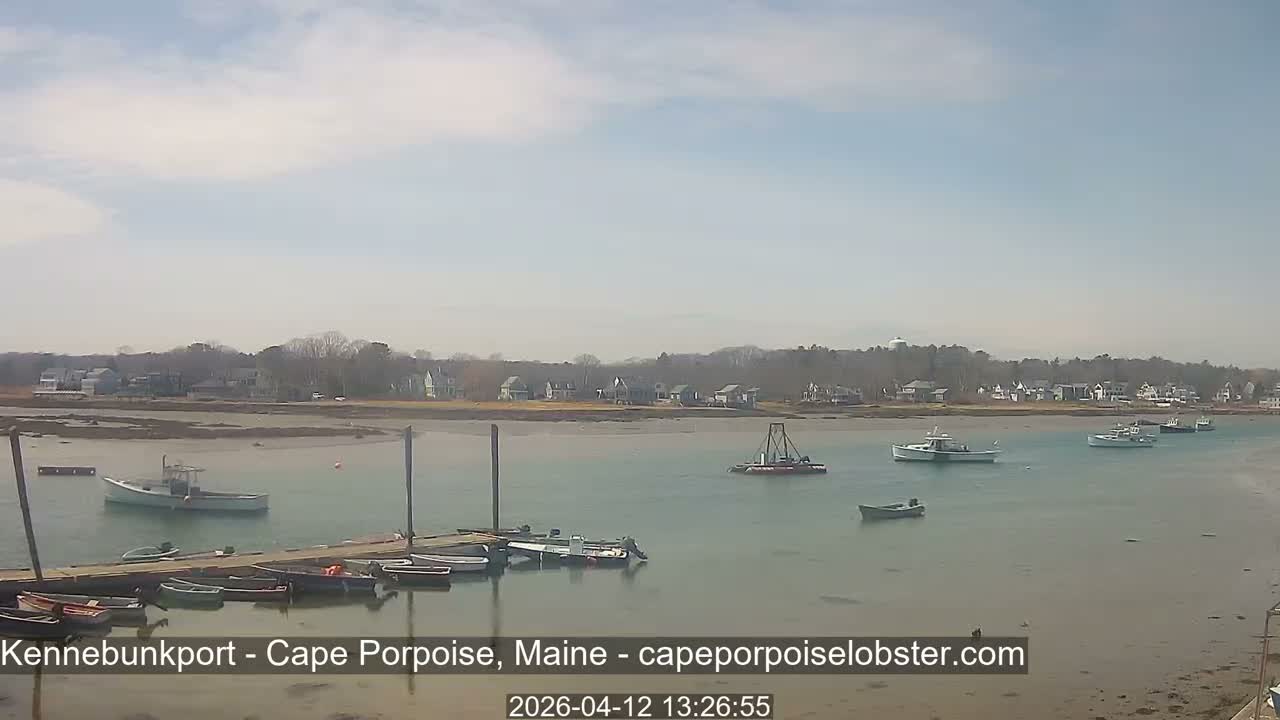 Cape Porpoise,  Inner Harbor Live Cam - Kennebunkport, Maine, USA