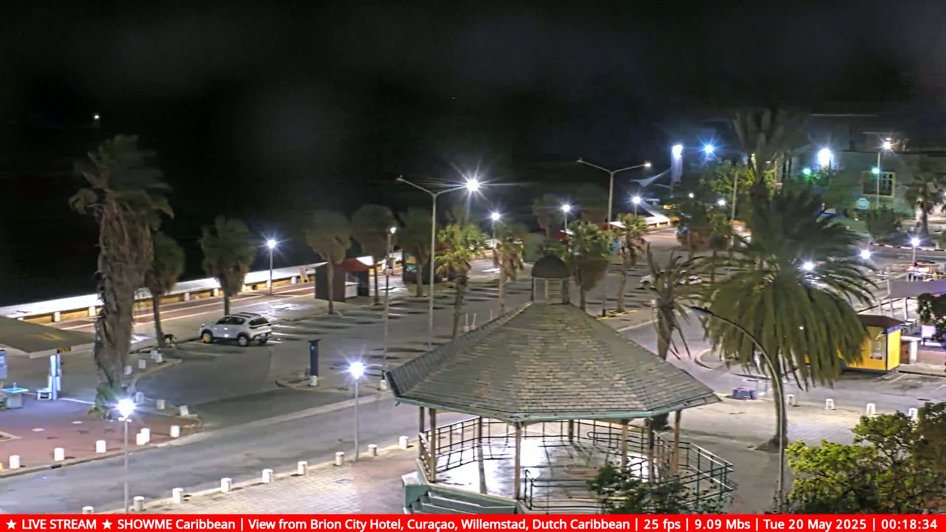 Willemstad City & The  Old Swinging  Bridge/ Queen Emma Bridge Live Cam -  Willemstad, Curacao, Netherland