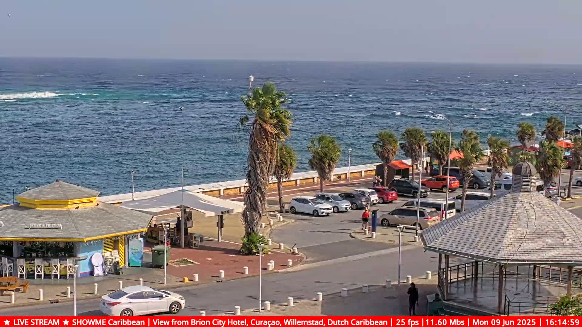 Willemstad City & The  Old Swinging  Bridge/ Queen Emma Bridge Live Cam -  Willemstad, Curacao, Netherland