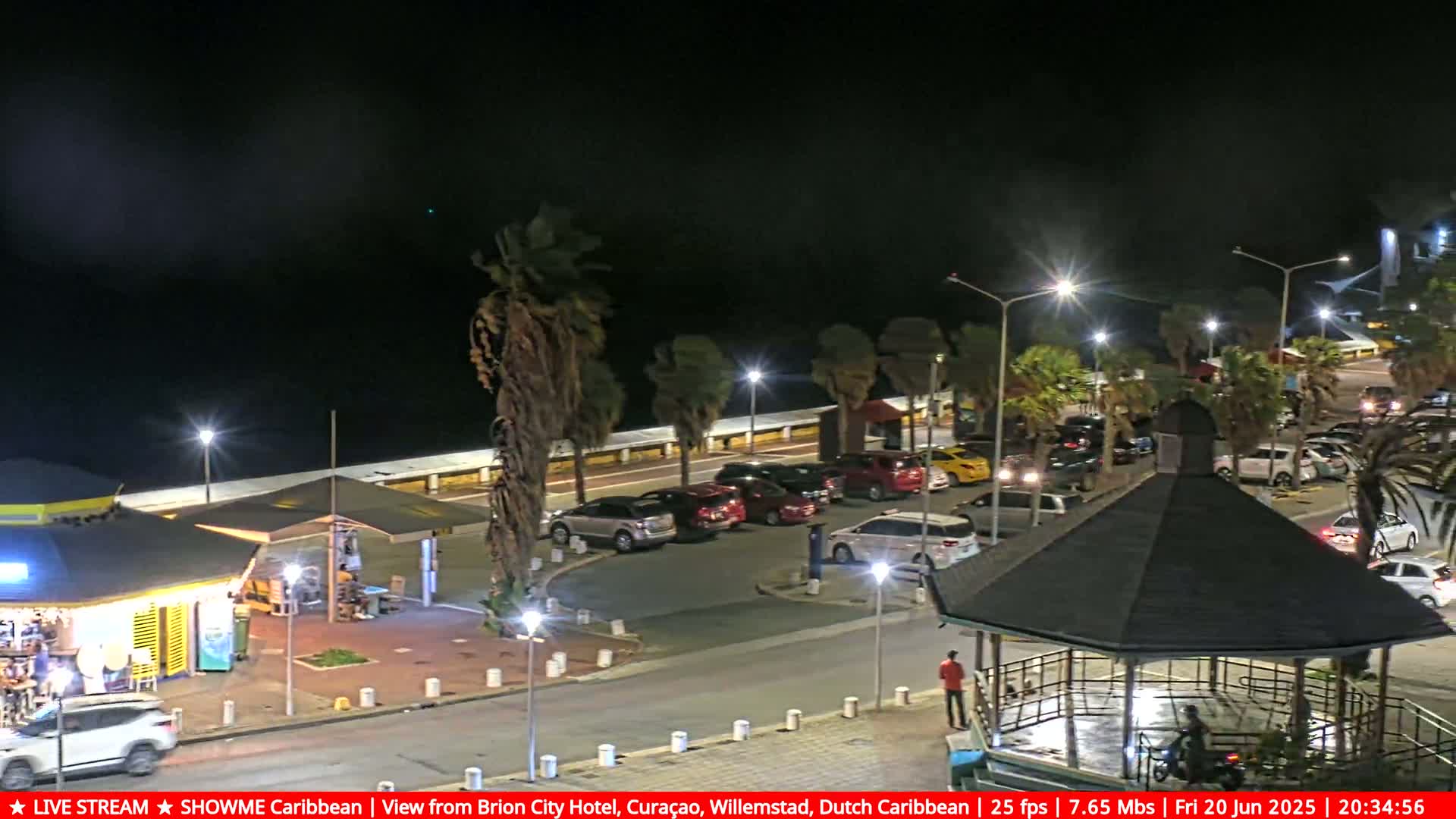 Willemstad City & The  Old Swinging  Bridge/ Queen Emma Bridge Live Cam -  Willemstad, Curacao, Netherland