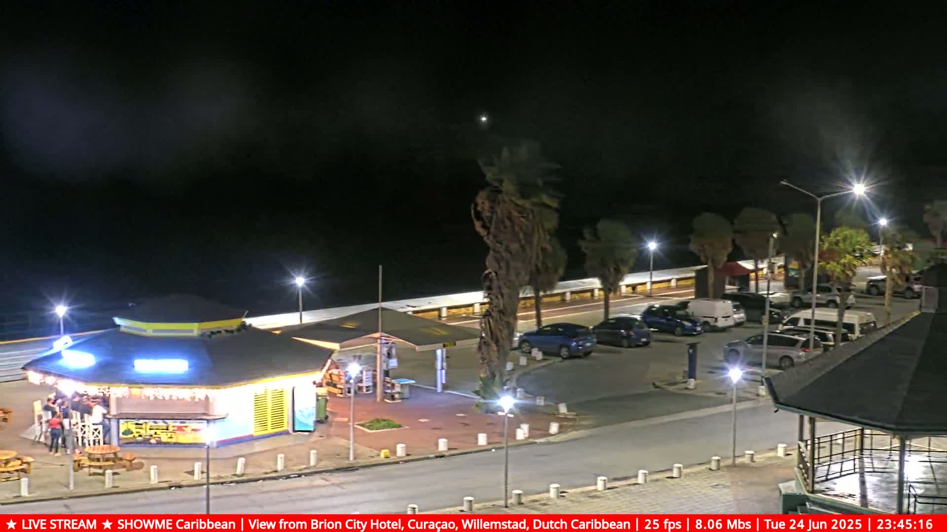 Willemstad City & The  Old Swinging  Bridge/ Queen Emma Bridge Live Cam -  Willemstad, Curacao, Netherland
