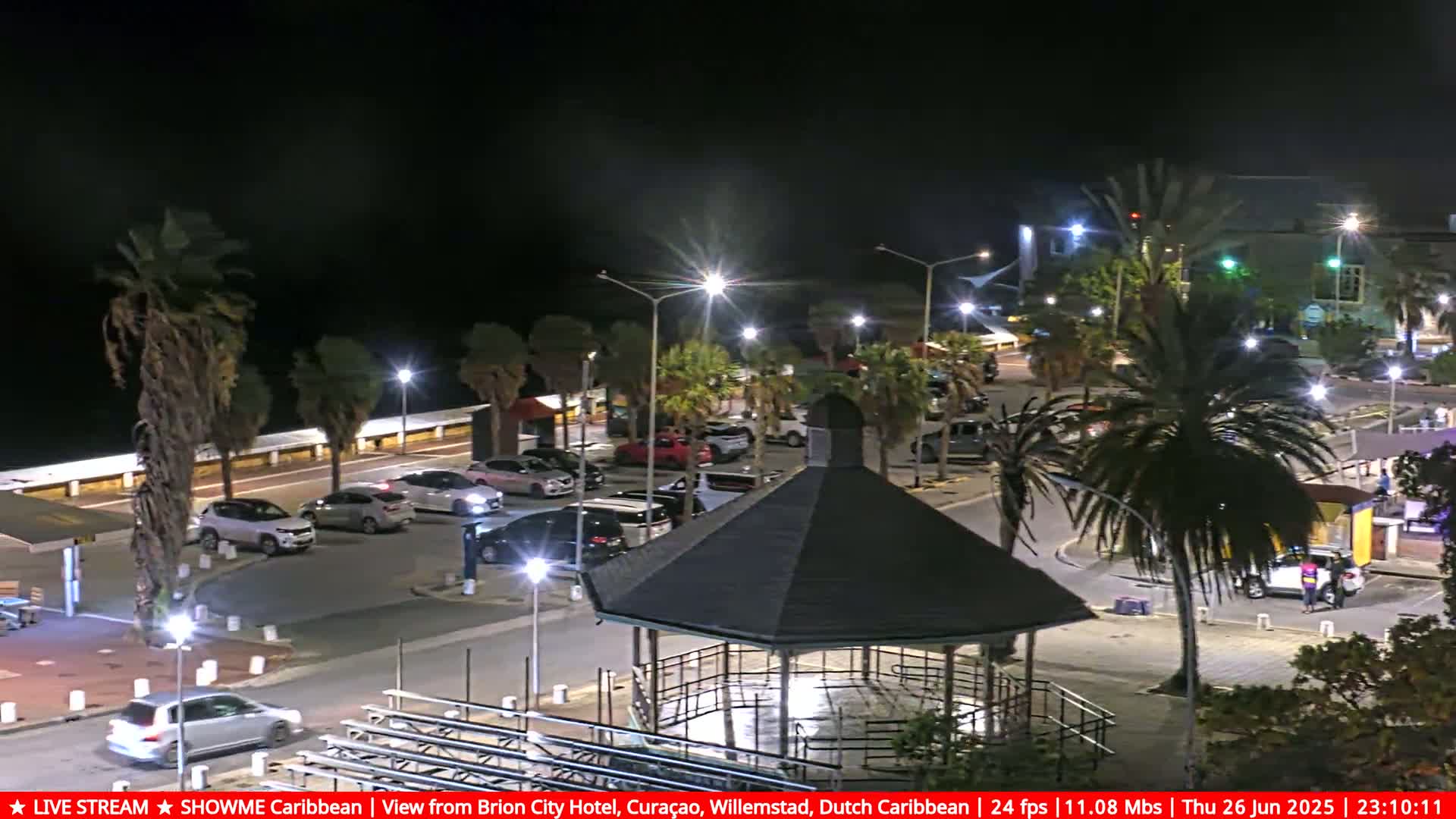 Willemstad City & The  Old Swinging  Bridge/ Queen Emma Bridge Live Cam -  Willemstad, Curacao, Netherland