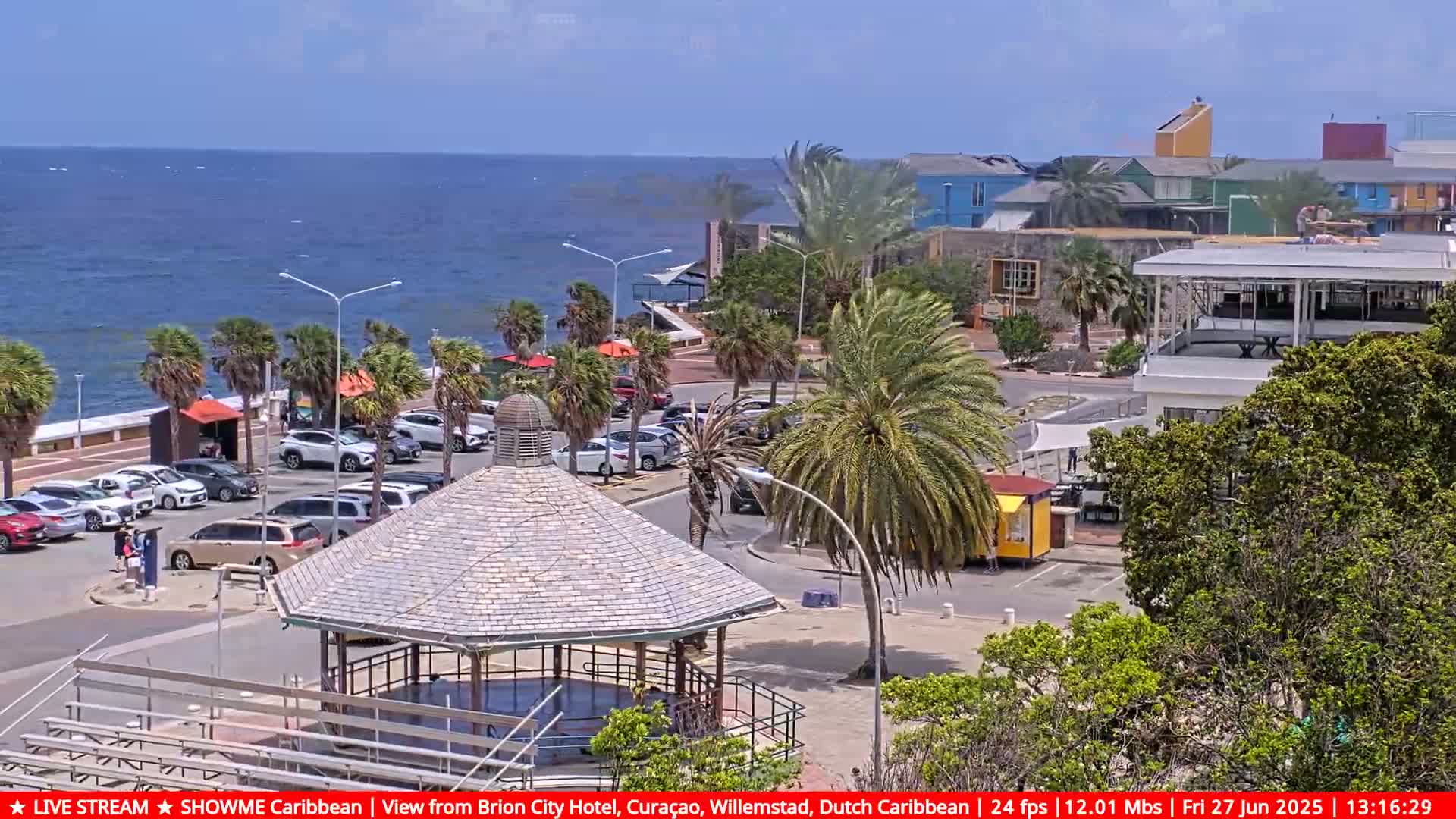 Willemstad City & The  Old Swinging  Bridge/ Queen Emma Bridge Live Cam -  Willemstad, Curacao, Netherland
