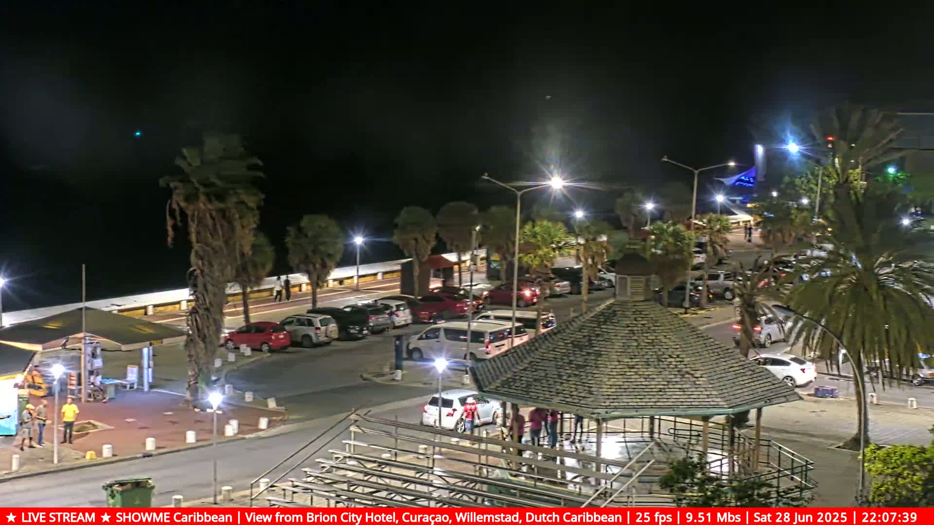 Willemstad City & The  Old Swinging  Bridge/ Queen Emma Bridge Live Cam -  Willemstad, Curacao, Netherland