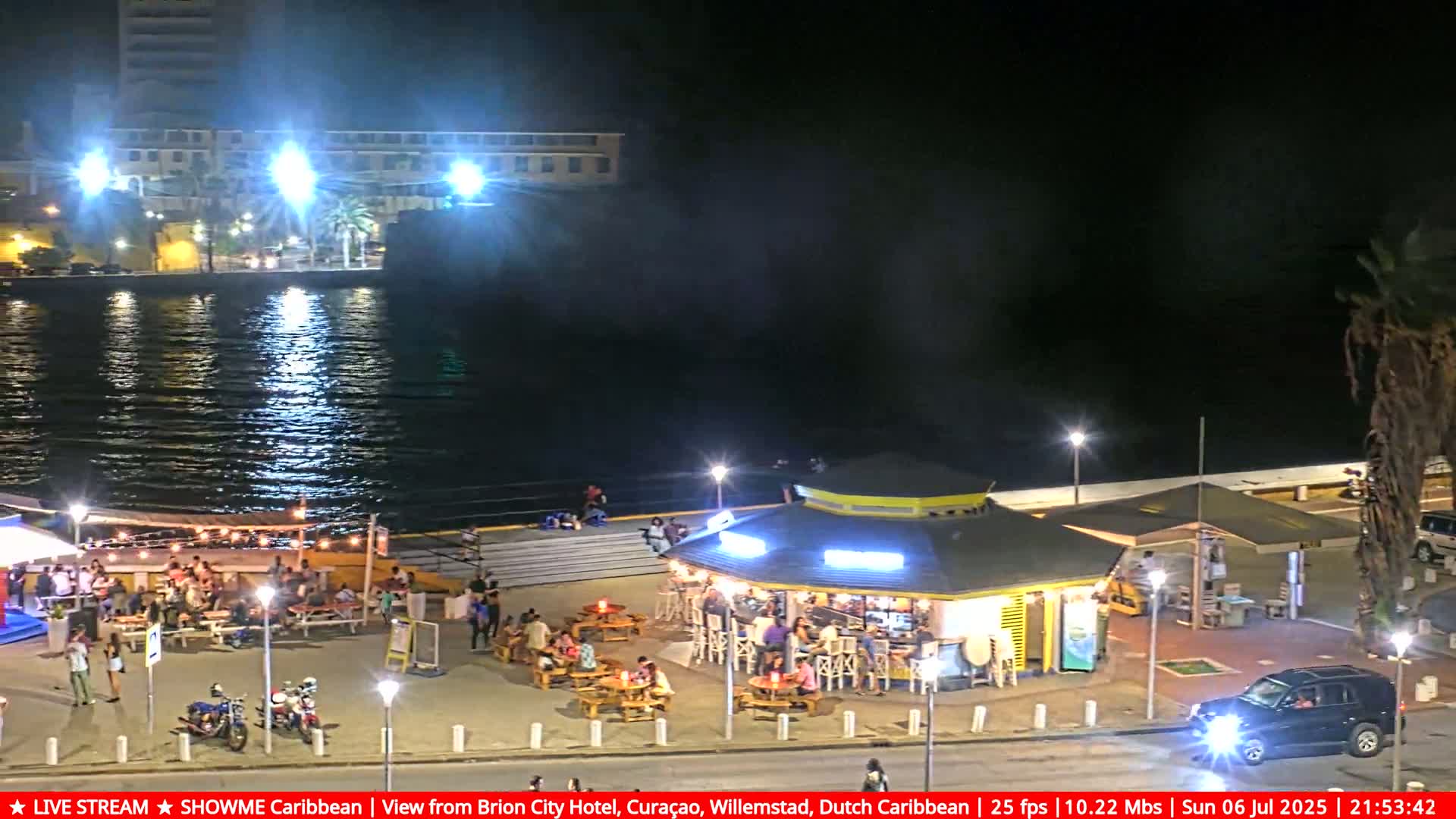 Willemstad City & The  Old Swinging  Bridge/ Queen Emma Bridge Live Cam -  Willemstad, Curacao, Netherland