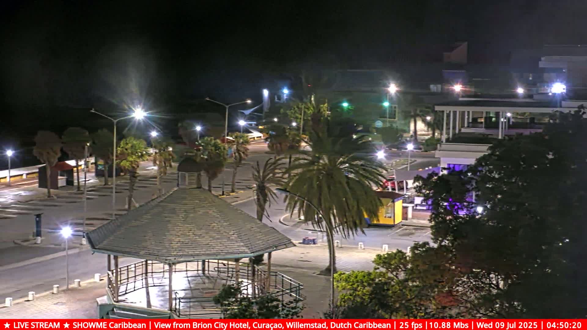 Willemstad City & The  Old Swinging  Bridge/ Queen Emma Bridge Live Cam -  Willemstad, Curacao, Netherland