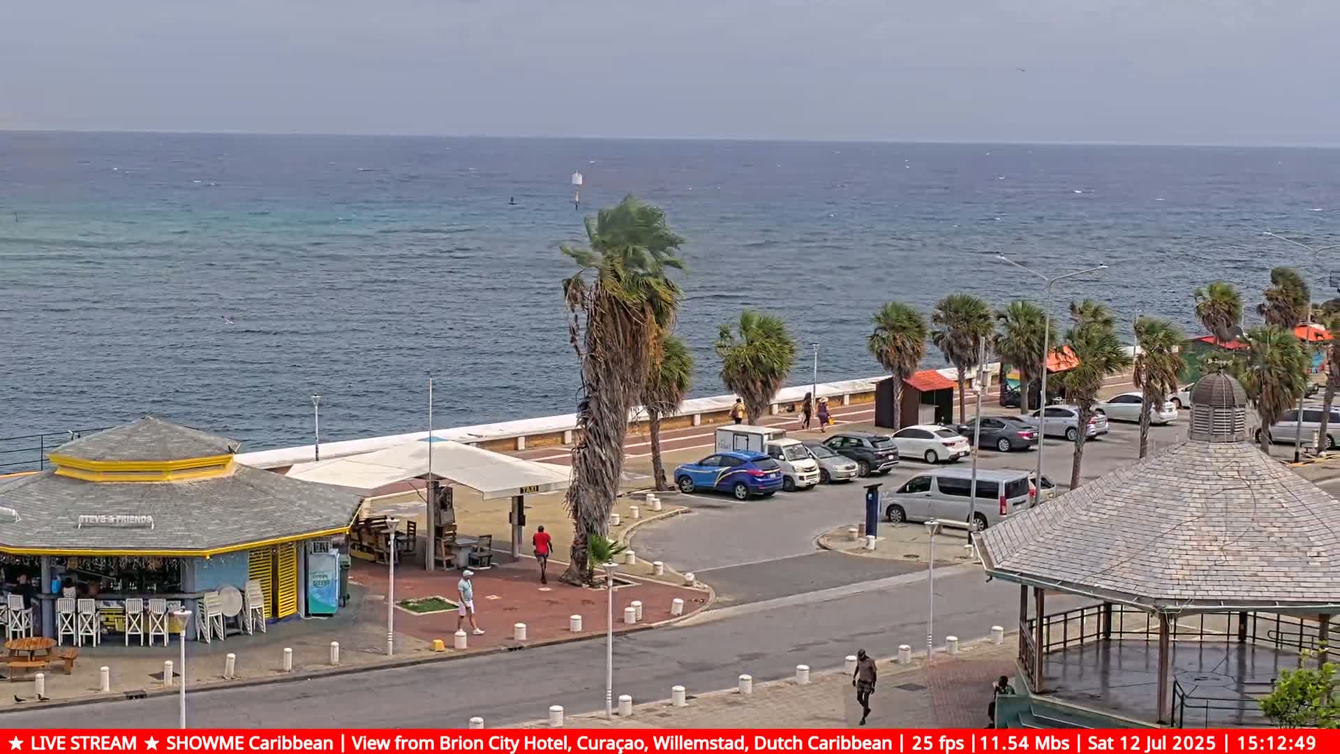 Willemstad City & The  Old Swinging  Bridge/ Queen Emma Bridge Live Cam -  Willemstad, Curacao, Netherland