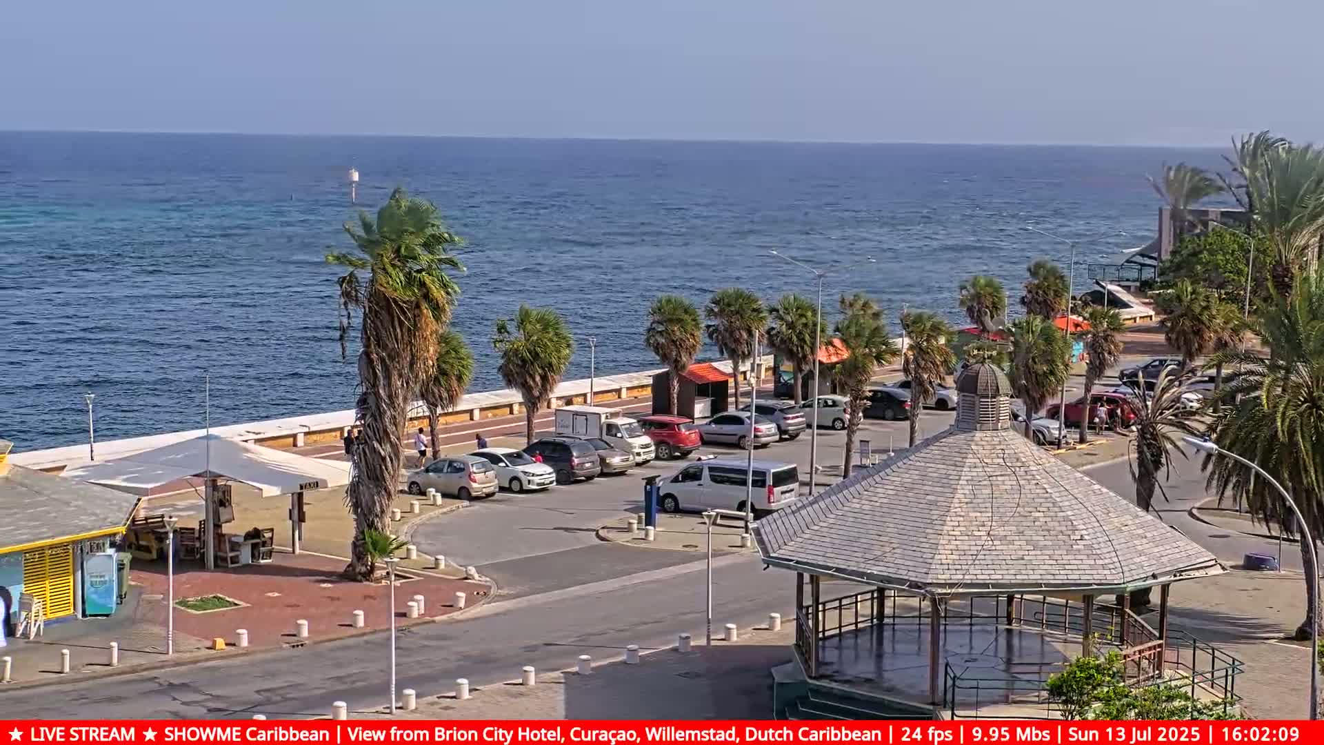 Willemstad City & The  Old Swinging  Bridge/ Queen Emma Bridge Live Cam -  Willemstad, Curacao, Netherland