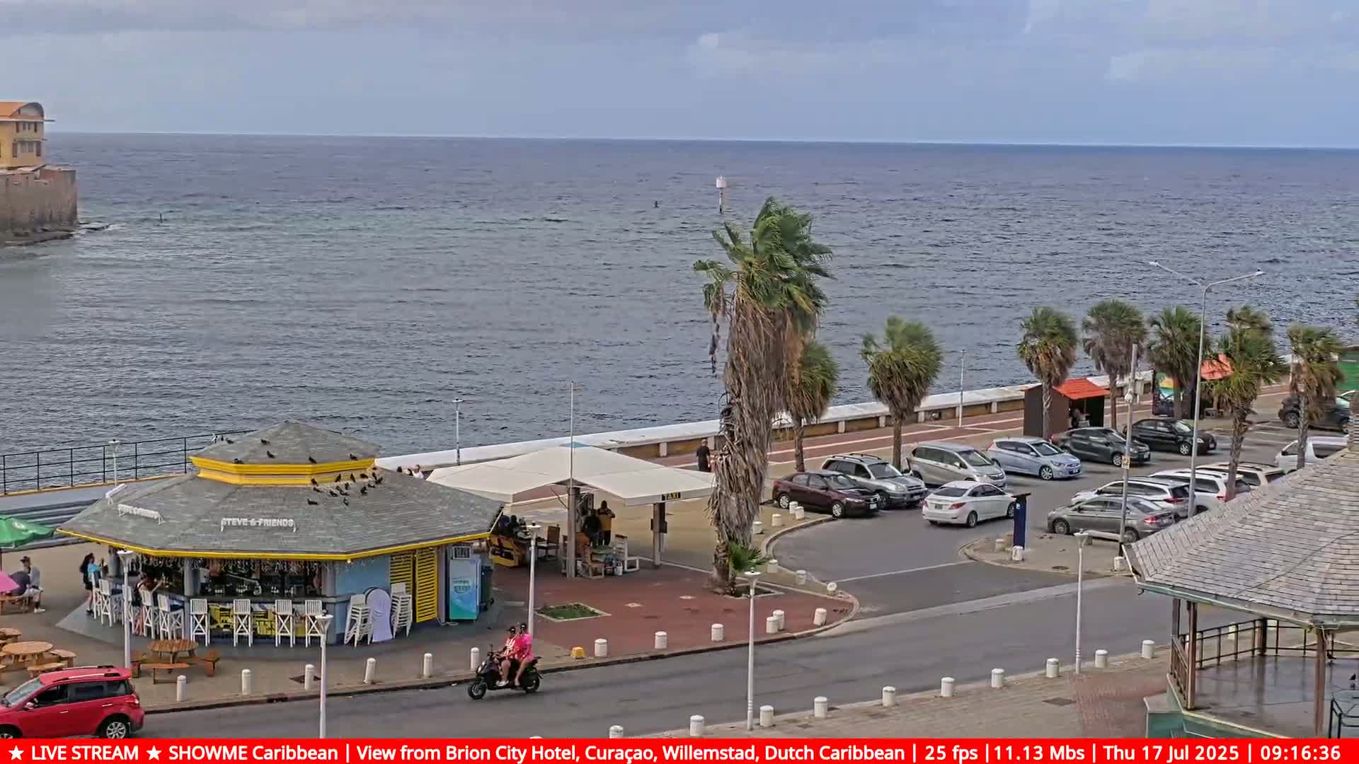 Willemstad City & The  Old Swinging  Bridge/ Queen Emma Bridge Live Cam -  Willemstad, Curacao, Netherland