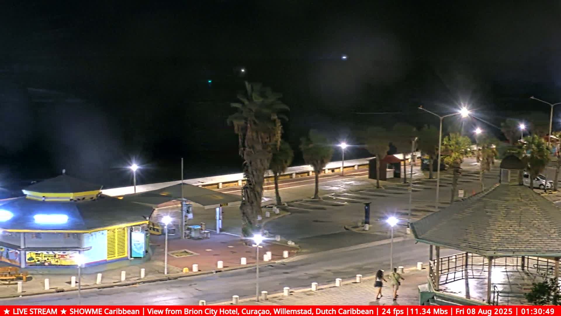 Willemstad City & The  Old Swinging  Bridge/ Queen Emma Bridge Live Cam -  Willemstad, Curacao, Netherland