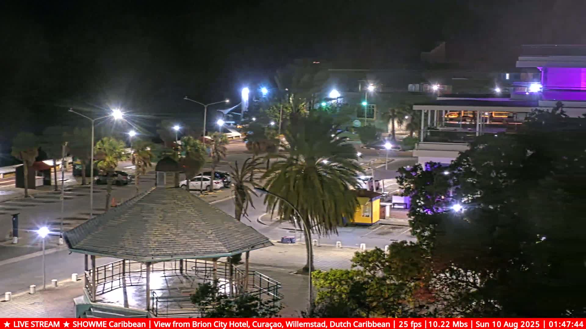 Willemstad City & The  Old Swinging  Bridge/ Queen Emma Bridge Live Cam -  Willemstad, Curacao, Netherland