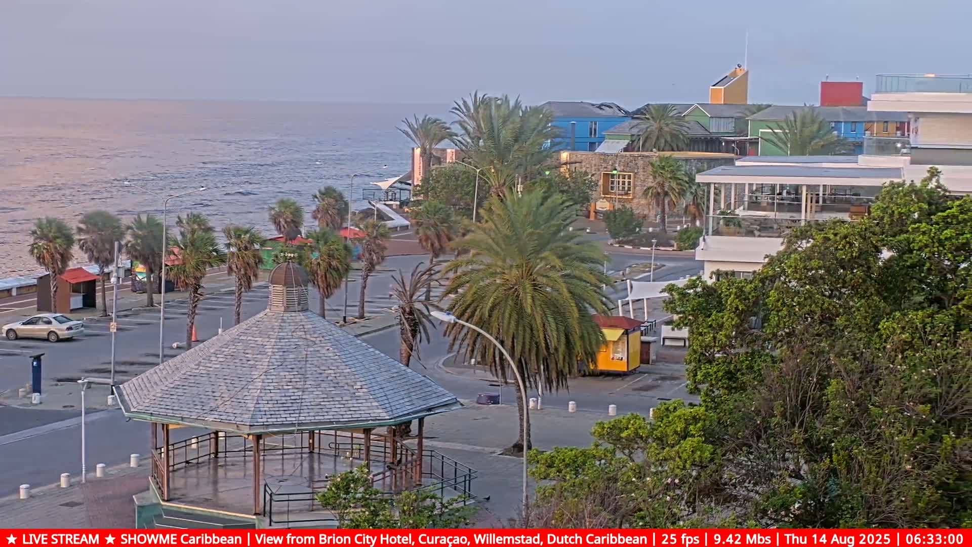 Willemstad City & The  Old Swinging  Bridge/ Queen Emma Bridge Live Cam -  Willemstad, Curacao, Netherland