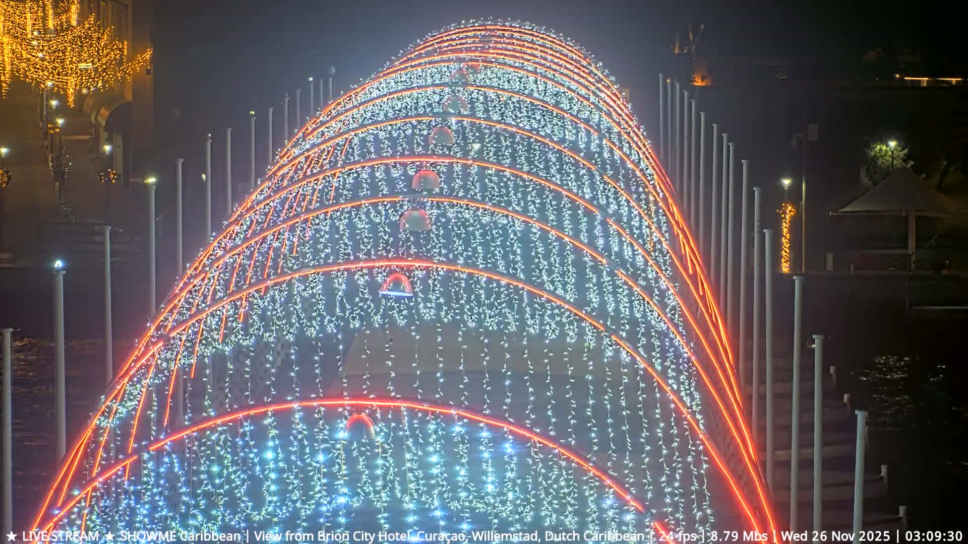 Willemstad City & The  Old Swinging  Bridge/ Queen Emma Bridge Live Cam -  Willemstad, Curacao, Netherland