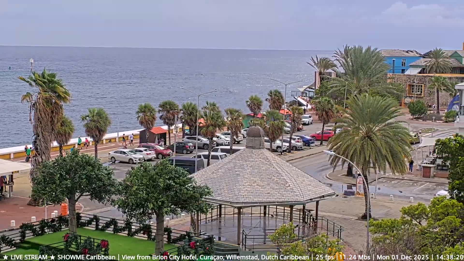 Willemstad City & The  Old Swinging  Bridge/ Queen Emma Bridge Live Cam -  Willemstad, Curacao, Netherland