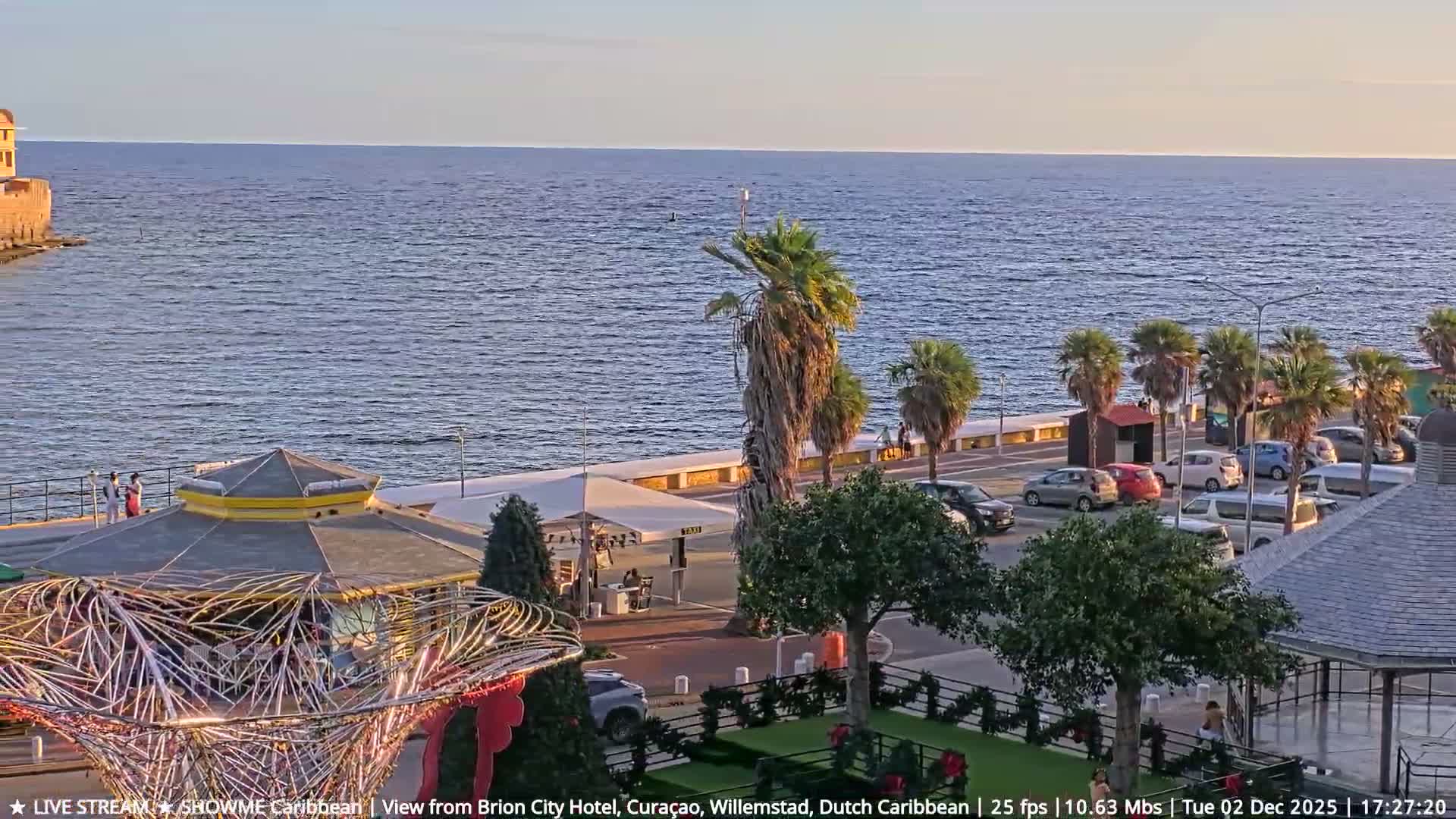 Willemstad City & The  Old Swinging  Bridge/ Queen Emma Bridge Live Cam -  Willemstad, Curacao, Netherland