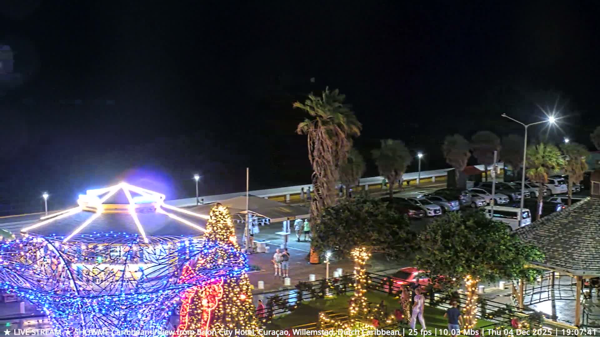 Willemstad City & The  Old Swinging  Bridge/ Queen Emma Bridge Live Cam -  Willemstad, Curacao, Netherland