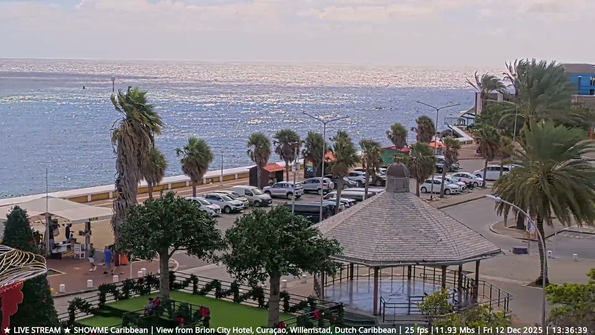 Willemstad City & The  Old Swinging  Bridge/ Queen Emma Bridge Live Cam -  Willemstad, Curacao, Netherland
