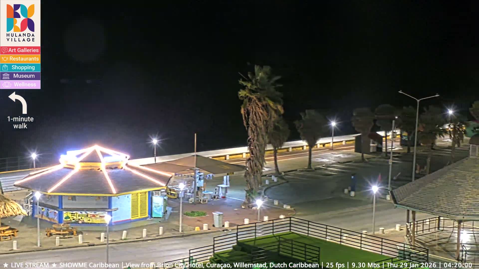 Willemstad City & The  Old Swinging  Bridge/ Queen Emma Bridge Live Cam -  Willemstad, Curacao, Netherland