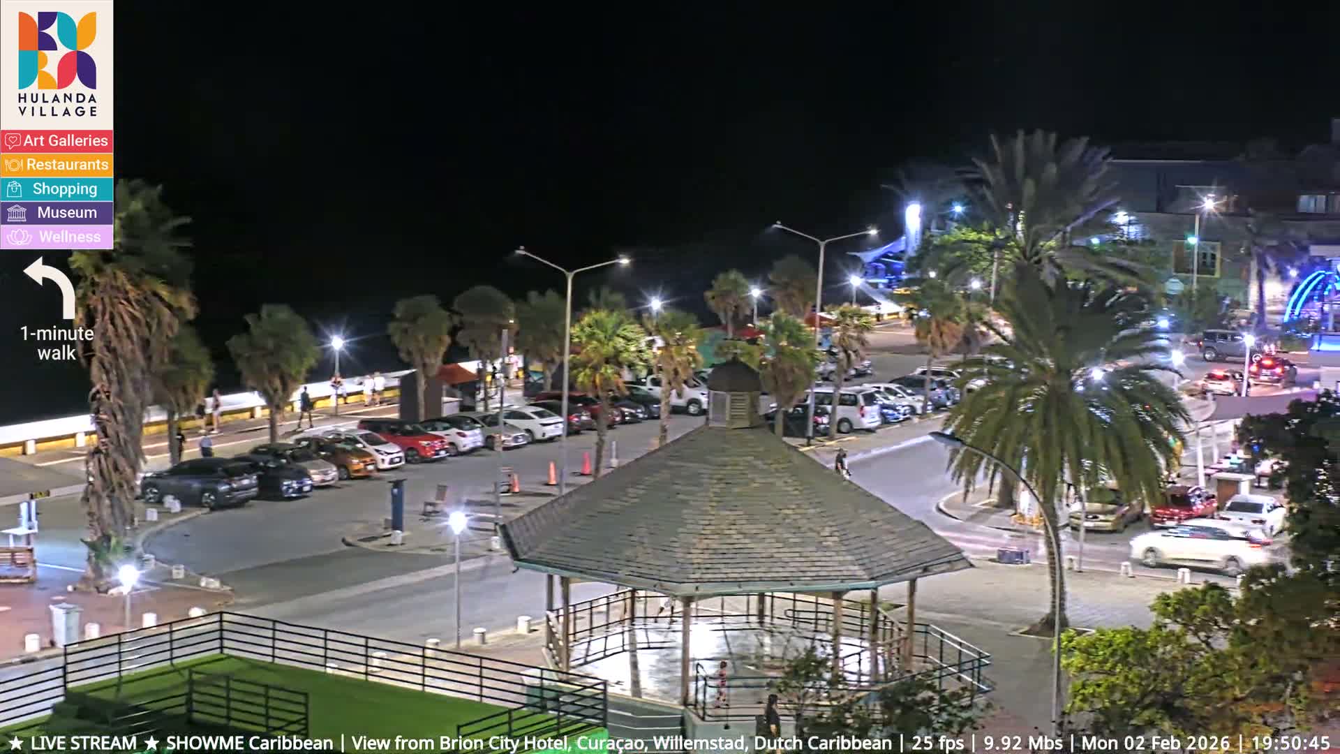 Willemstad City & The  Old Swinging  Bridge/ Queen Emma Bridge Live Cam -  Willemstad, Curacao, Netherland