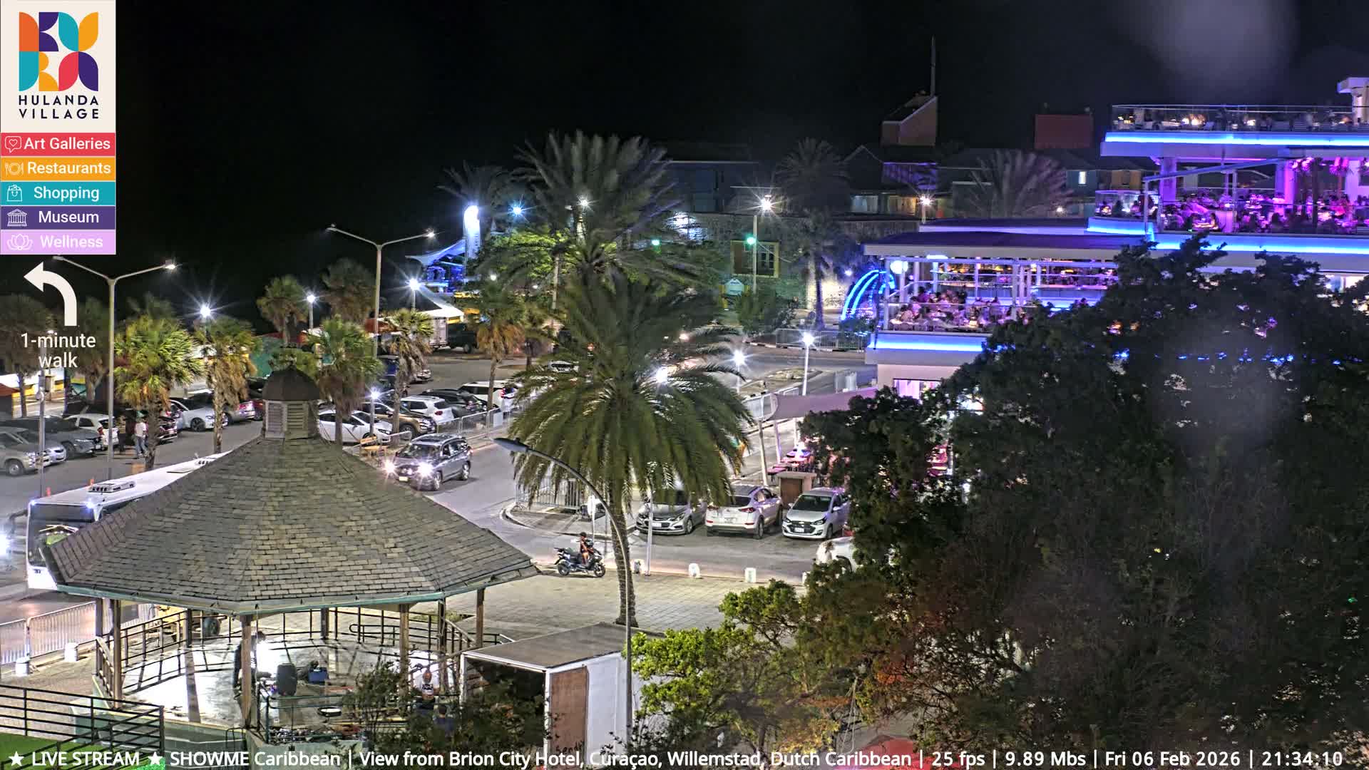 Willemstad City & The  Old Swinging  Bridge/ Queen Emma Bridge Live Cam -  Willemstad, Curacao, Netherland