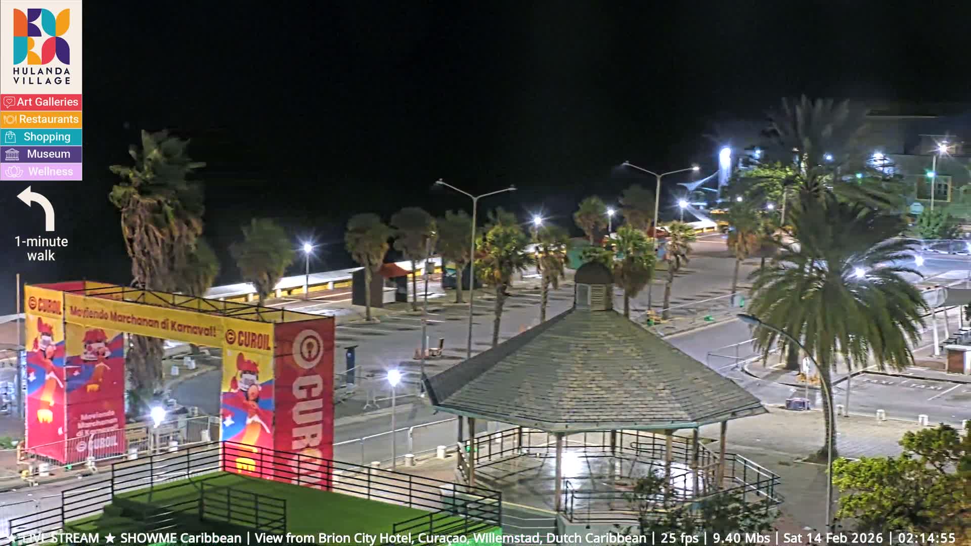 Willemstad City & The  Old Swinging  Bridge/ Queen Emma Bridge Live Cam -  Willemstad, Curacao, Netherland
