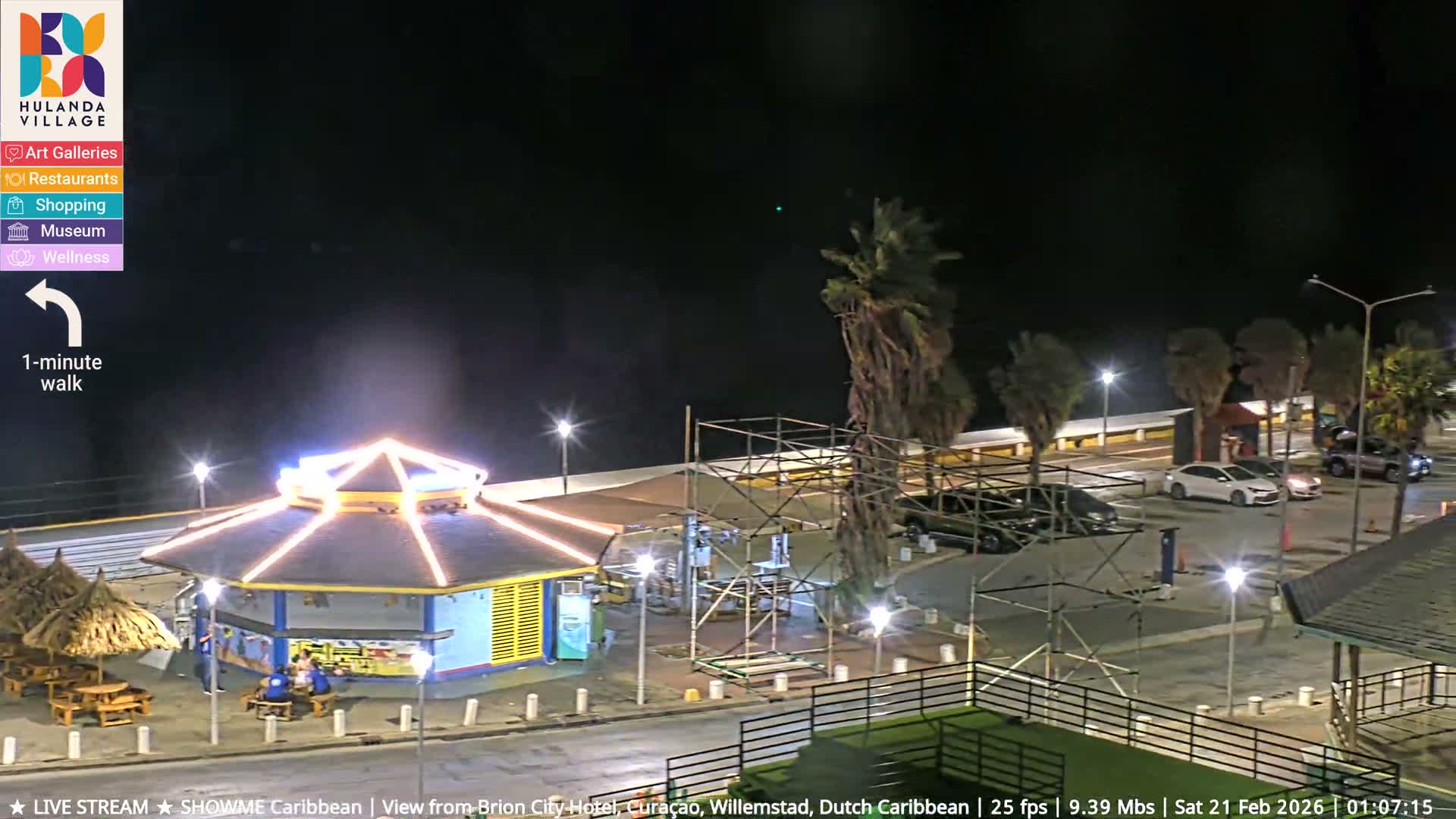 Willemstad City & The  Old Swinging  Bridge/ Queen Emma Bridge Live Cam -  Willemstad, Curacao, Netherland