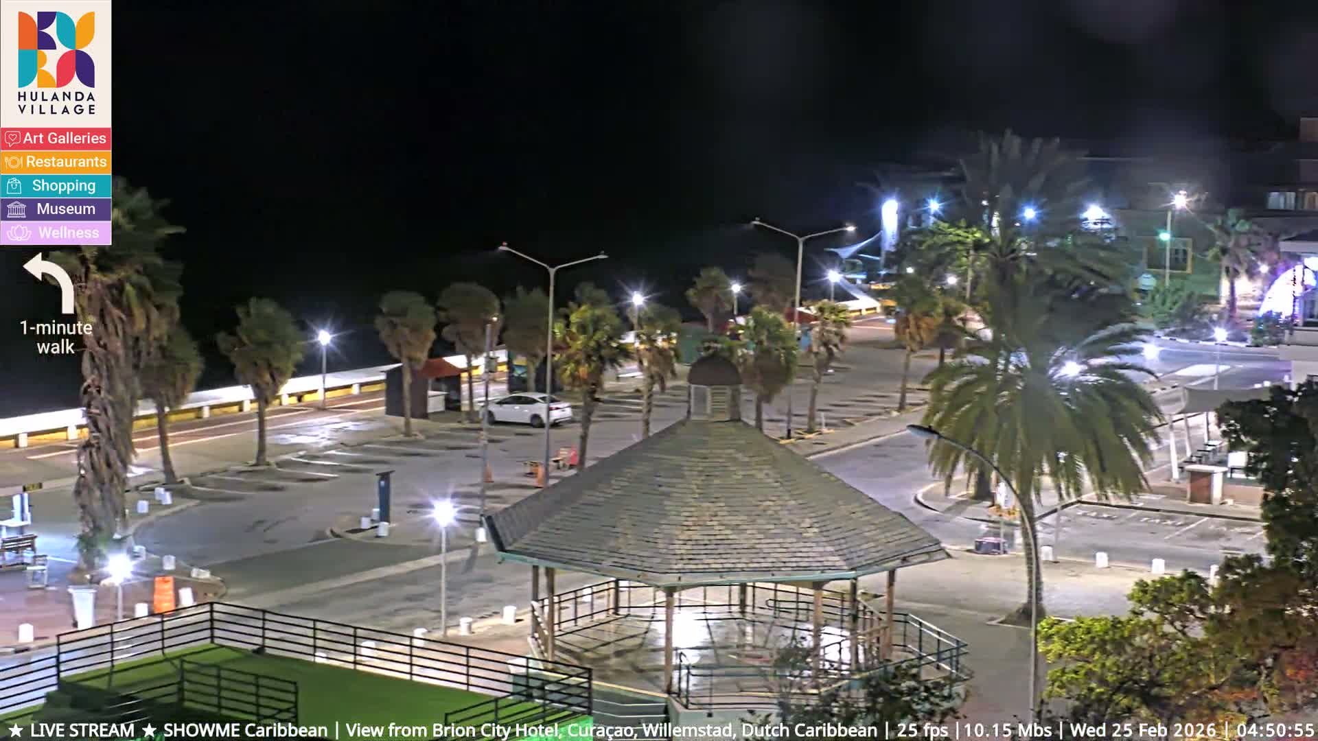 Willemstad City & The  Old Swinging  Bridge/ Queen Emma Bridge Live Cam -  Willemstad, Curacao, Netherland