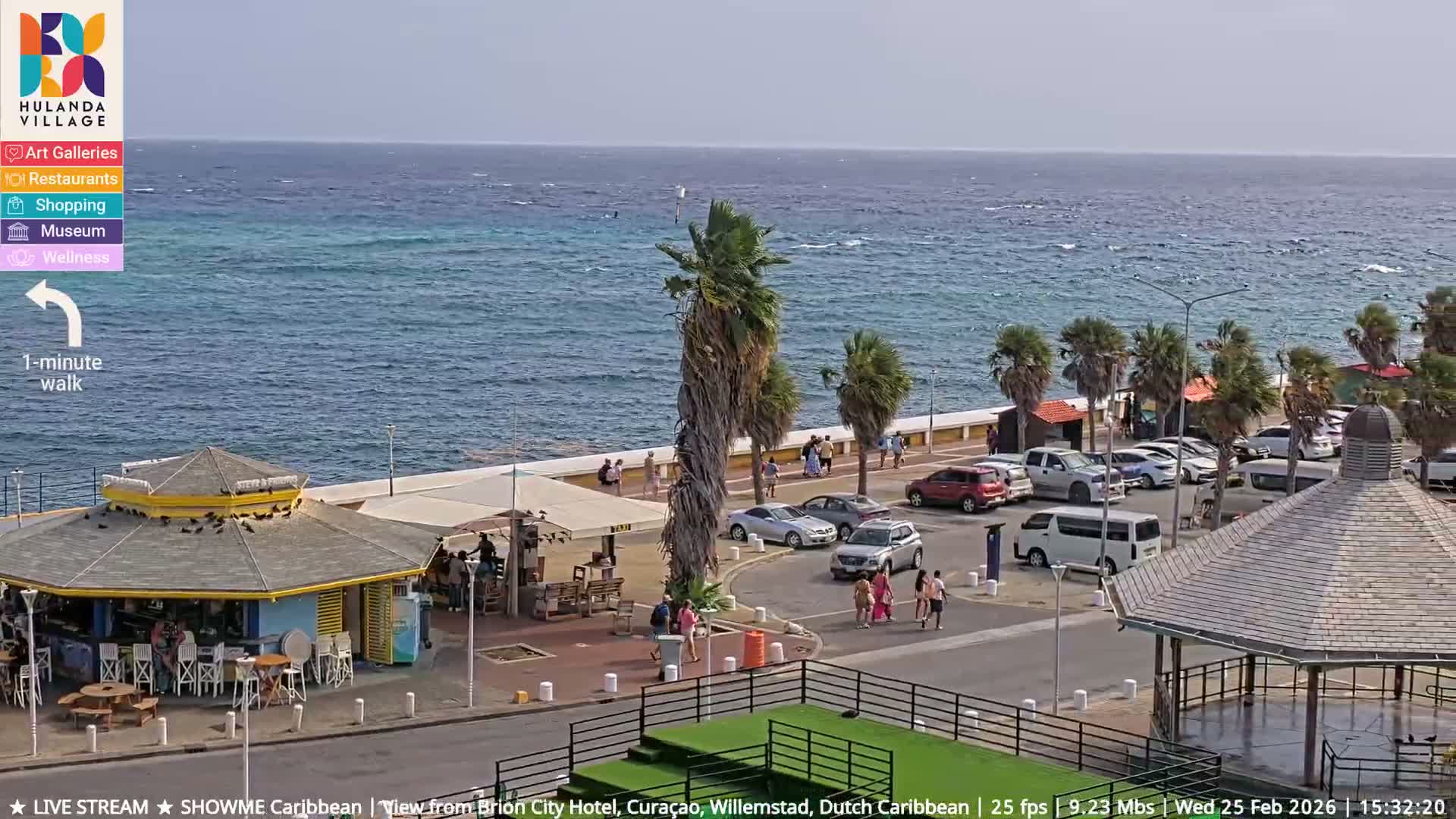 Willemstad City & The  Old Swinging  Bridge/ Queen Emma Bridge Live Cam -  Willemstad, Curacao, Netherland