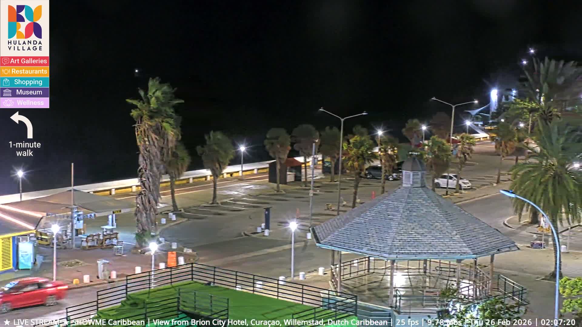Willemstad City & The  Old Swinging  Bridge/ Queen Emma Bridge Live Cam -  Willemstad, Curacao, Netherland