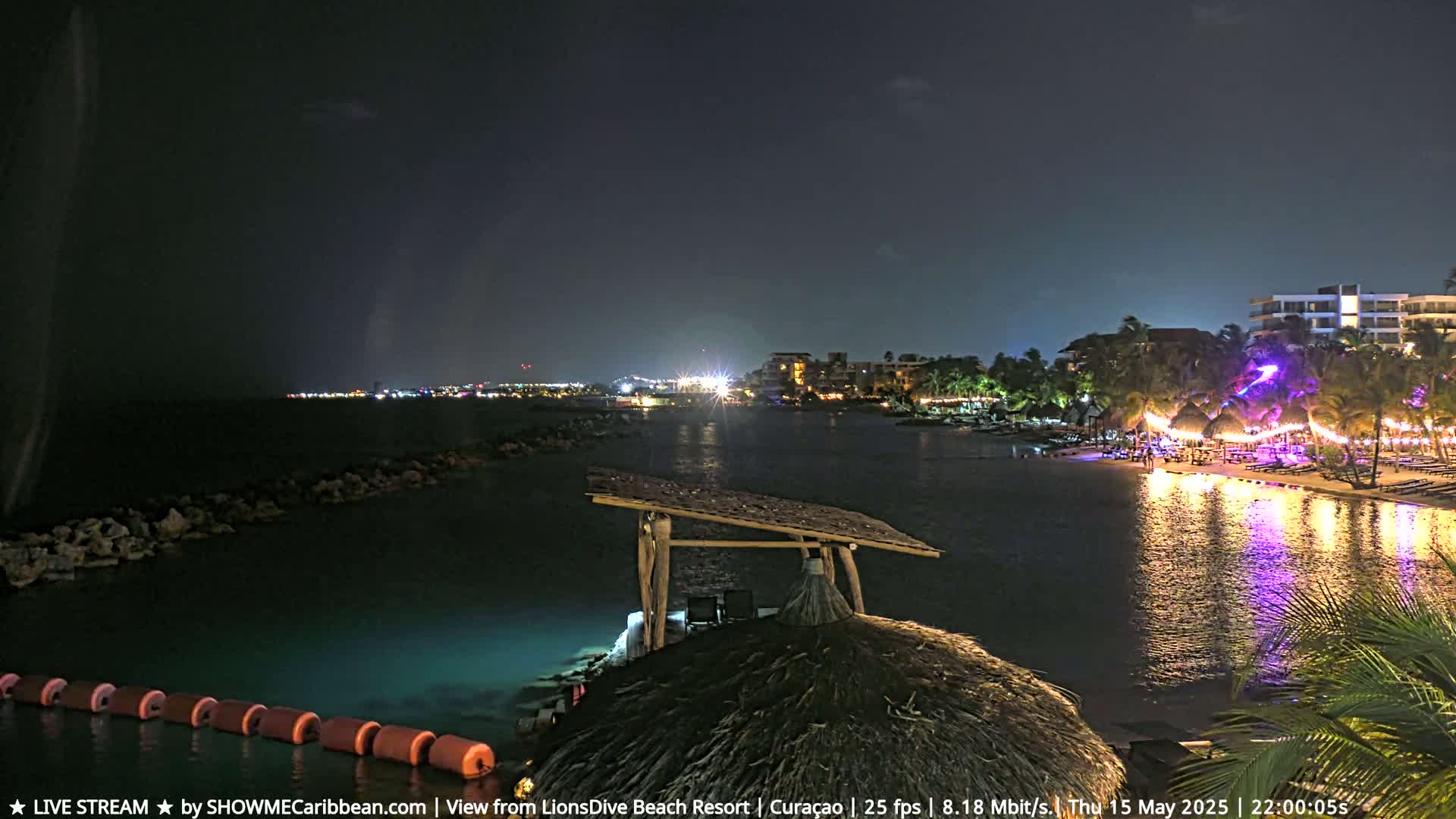 Carribean, Curacao, Mambo Beach  Live Cam - Willemstad, Curaçao, Netherland