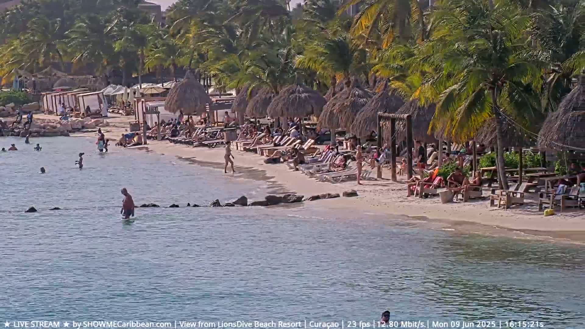 Carribean, Curacao, Mambo Beach  Live Cam - Willemstad, Curaçao, Netherland